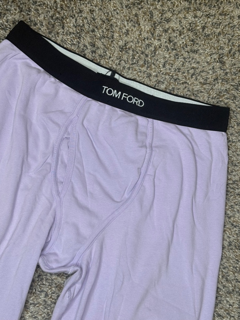 Tom Ford Cotton Long Johns | Lilac | Unisex Lounge Leggings | Size M